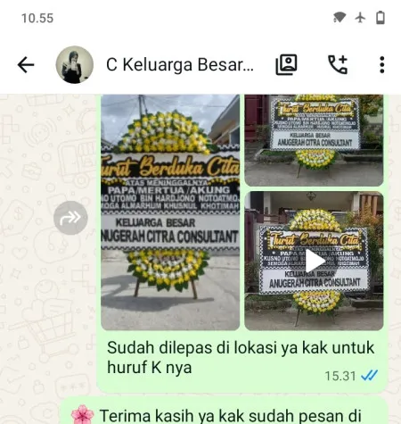 Pengiriman Papan Bunga Duka Kali Anyar