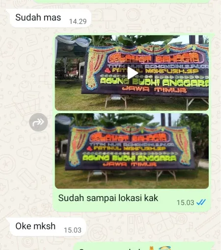 Pengiriman Papan Bunga Kali Anyar
